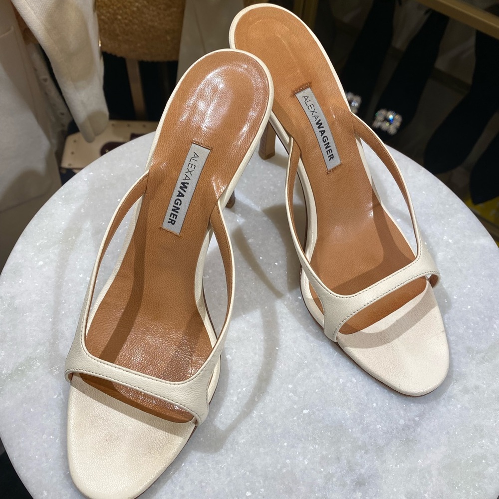 Alexawagner Nelia Sandal 6.5/36.5 Cream color